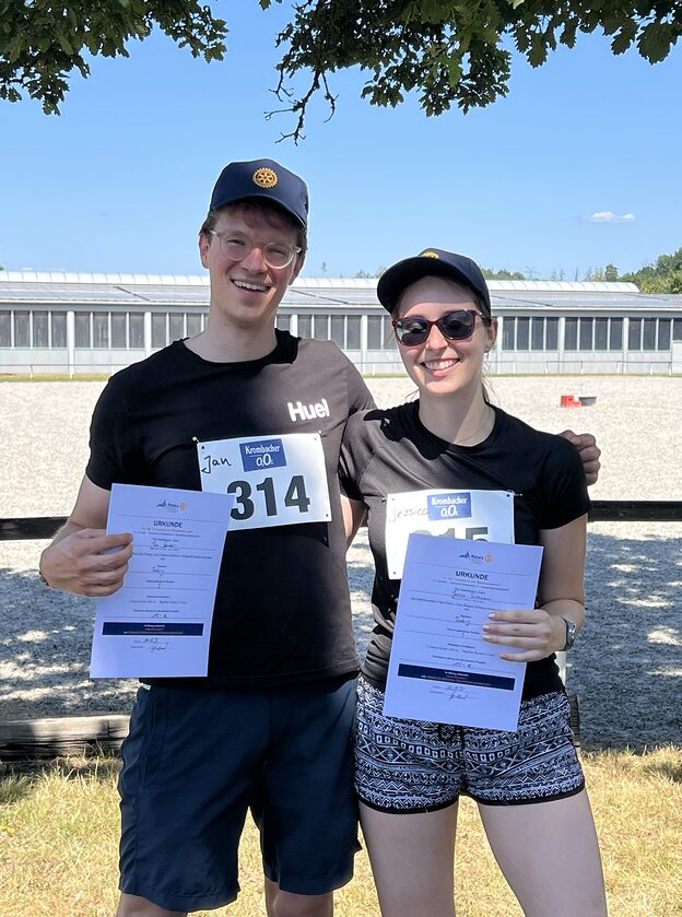 Rotaract Siegen beim Sponsorenlauf des RC Siegen-Schloß (11.07.2026) – Nahaufnahme